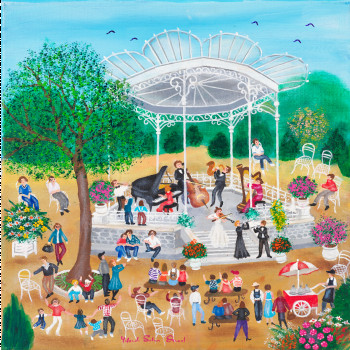 Œuvre contemporaine nommée « Le Kiosque à Musique/The Bandstand », Réalisée par YOLANDE SALMON-DUVAL