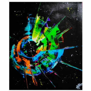 Œuvre contemporaine nommée « Galaxy », Réalisée par FLORENT