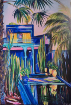 Œuvre contemporaine nommée « Majorelle, sunshine », Réalisée par CLICKART+