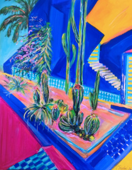 Œuvre contemporaine nommée « Les cactus », Réalisée par CLICKART+