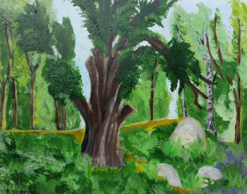 Œuvre contemporaine nommée « La forêt de Fontainebleau », Réalisée par SILVEIRA ANTOINE