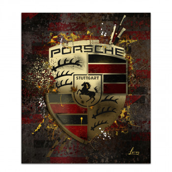 Œuvre contemporaine nommée « Porsche Art One », Réalisée par LASCAZ
