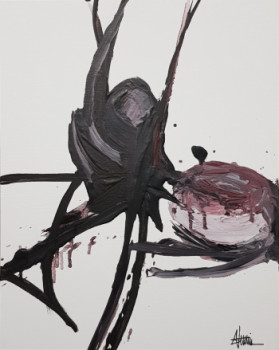 Œuvre contemporaine nommée « Black spider », Réalisée par SéBASTIEN VERNIER