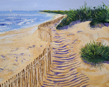 Œuvre contemporaine nommée « La plage », Réalisée par CHOUPITA