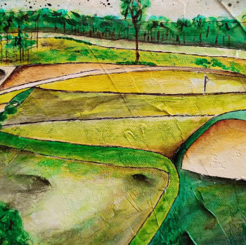 Œuvre contemporaine nommée « Golf 4 », Réalisée par JULIEN ABSTRAIT