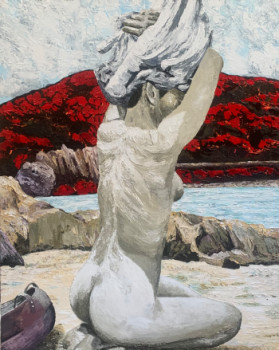 Œuvre contemporaine nommée « Les Collines Rouges », Réalisée par LéO MALTèS