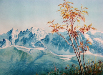 Œuvre contemporaine nommée « Les AIGUILLES de CHAMONIX », Réalisée par LAULPIC