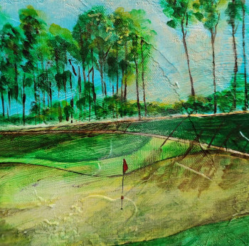 Œuvre contemporaine nommée « Golf 6 », Réalisée par JULIEN ABSTRAIT