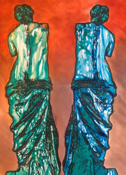 Œuvre contemporaine nommée « Double Venus », Réalisée par ERIC ERIC