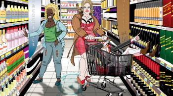 Œuvre contemporaine nommée « M-Dolls - Shopping », Réalisée par ERWAN ESSART