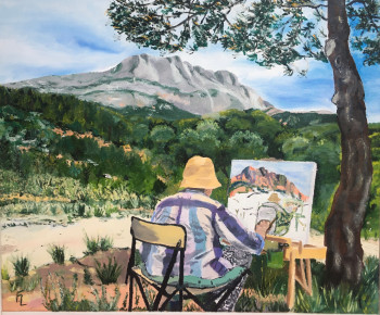 Œuvre contemporaine nommée « Les paysages de Cézanne », Réalisée par FRANCK LUGINBUHL