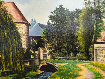 Œuvre contemporaine nommée « Ruelle ite du "Canada" à Moulins-Engilbert », Réalisée par GILBERT DELPIEU