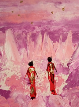 Œuvre contemporaine nommée « Le chemin », Réalisée par FABRICE GRUX