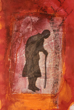 Œuvre contemporaine nommée « Homme à la canne », Réalisée par VALENTINE CARRE