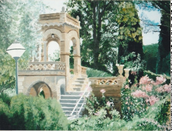 Œuvre contemporaine nommée « Parc a Taormina », Réalisée par ANDRé FEODOROFF