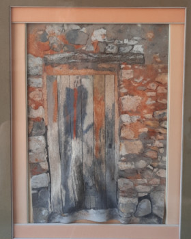 Œuvre contemporaine nommée « La vieille porte », Réalisée par MBO, SABLISTE