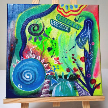 Œuvre contemporaine nommée « Symphonie 2 », Réalisée par GWLADYSENERGYSART