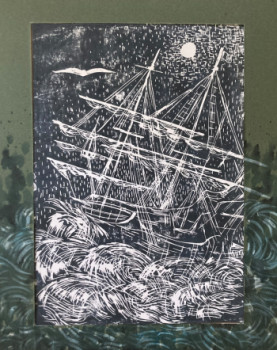 Œuvre contemporaine nommée « Haute Mer », Réalisée par SANDRA BéDU