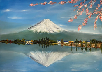 Œuvre contemporaine nommée « LE MONT FUJI », Réalisée par JEAN PIERRE SALLE