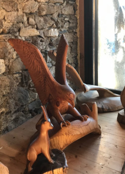 Œuvre contemporaine nommée « aigle royale », Réalisée par LEMOUTONVERT