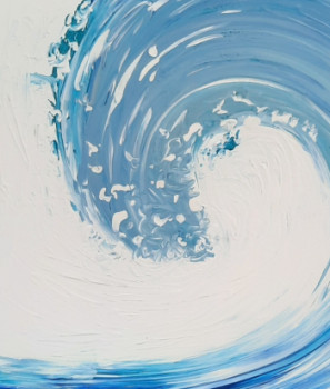Œuvre contemporaine nommée « La vague », Réalisée par MBO, SABLISTE
