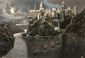 Œuvre contemporaine nommée « le château POUDLARD », Réalisée par HESSE