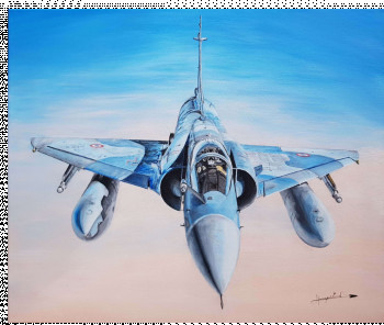 Œuvre contemporaine nommée « Mirage 2000 C », Réalisée par LAURENT HANNEQUIN