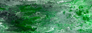 Œuvre contemporaine nommée « Green Liquid », Réalisée par ROMROS