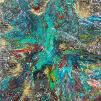 Œuvre contemporaine nommée « FUSION », Réalisée par JLO