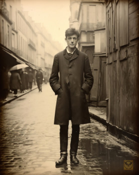 Œuvre contemporaine nommée « Arthur Rimbaud 1er Novembre 1873 », Réalisée par LUC LOISEAUX