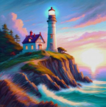 Œuvre contemporaine nommée « A-J’s lighthouse », Réalisée par HASEOJIN