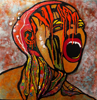 Œuvre contemporaine nommée « Le cri », Réalisée par ORANOUS