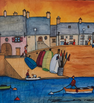 Œuvre contemporaine nommée « Port breton », Réalisée par ZESKO