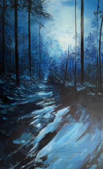 Œuvre contemporaine nommée « Foret de Mervent 4 », Réalisée par JODEAU