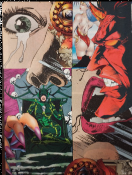 Œuvre contemporaine nommée « Pop art 5222 », Réalisée par L'ART D'éCO