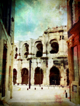 Œuvre contemporaine nommée « Arènes de Nîmes », Réalisée par MARIE BAZILLE LINDEN