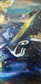 Œuvre contemporaine nommée « Planer dans les étoiles. », Réalisée par MITRA SHAHKAR