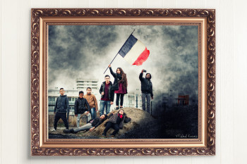 Œuvre contemporaine nommée « Liberté », Réalisée par SOUS FRANCE