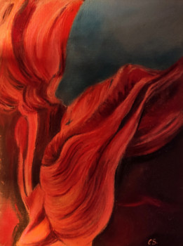 Œuvre contemporaine nommée « Antelope triptyque n°1 », Réalisée par CLICKART+