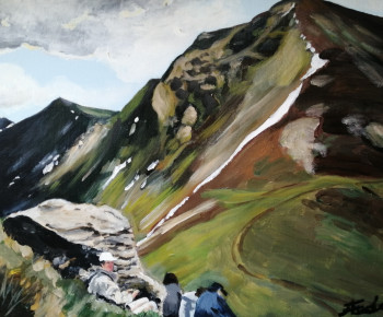 Œuvre contemporaine nommée « Les Monts d'Auvergne », Réalisée par ANDRé FEODOROFF