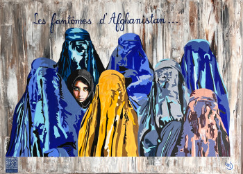 Œuvre contemporaine nommée « Les fantômes d’Afghanistan », Réalisée par GHIS