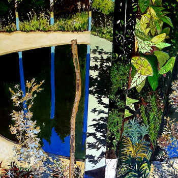 Œuvre contemporaine nommée « Jardin de Chaumont sur Loire n0 3 », Réalisée par PATRICIA QUET SIGWALT