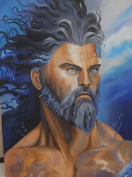 Œuvre contemporaine nommée « Poseidon », Réalisée par NATALI