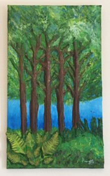 Œuvre contemporaine nommée « Forêt de pin », Réalisée par LA NATURE D'EFELIA