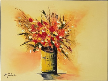 Œuvre contemporaine nommée « Le bouquet coloré », Réalisée par N.JAHIER