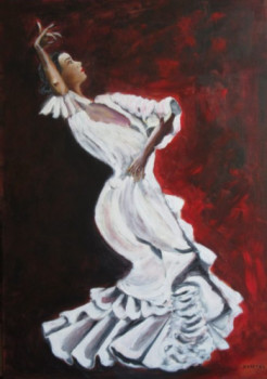 Œuvre contemporaine nommée « Flamenco », Réalisée par PATRICIA BRETEL