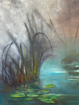 Œuvre contemporaine nommée « Près de l étang », Réalisée par DANIELE VALENTINE BADET