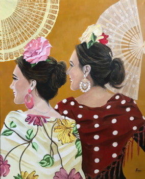 Œuvre contemporaine nommée « Feria de Jerez », Réalisée par ANNE AMOUROUX