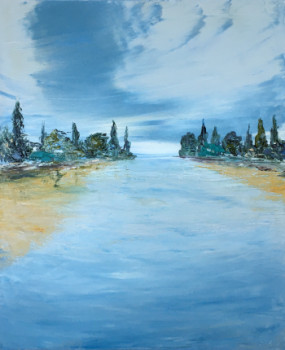 Œuvre contemporaine nommée « RIVES DE LOIRE », Réalisée par JEAN PIERRE SALLE