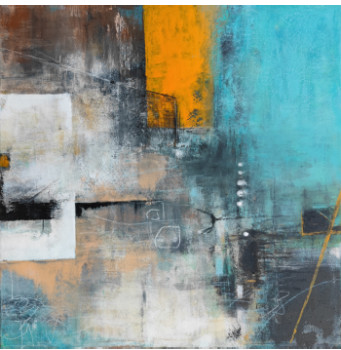 Œuvre contemporaine nommée « Abstract 444 », Réalisée par ERMAKOVA ANGELINA